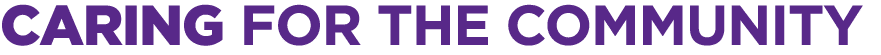CARING FOR THE COMMUNITY
