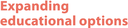Expanding educational options