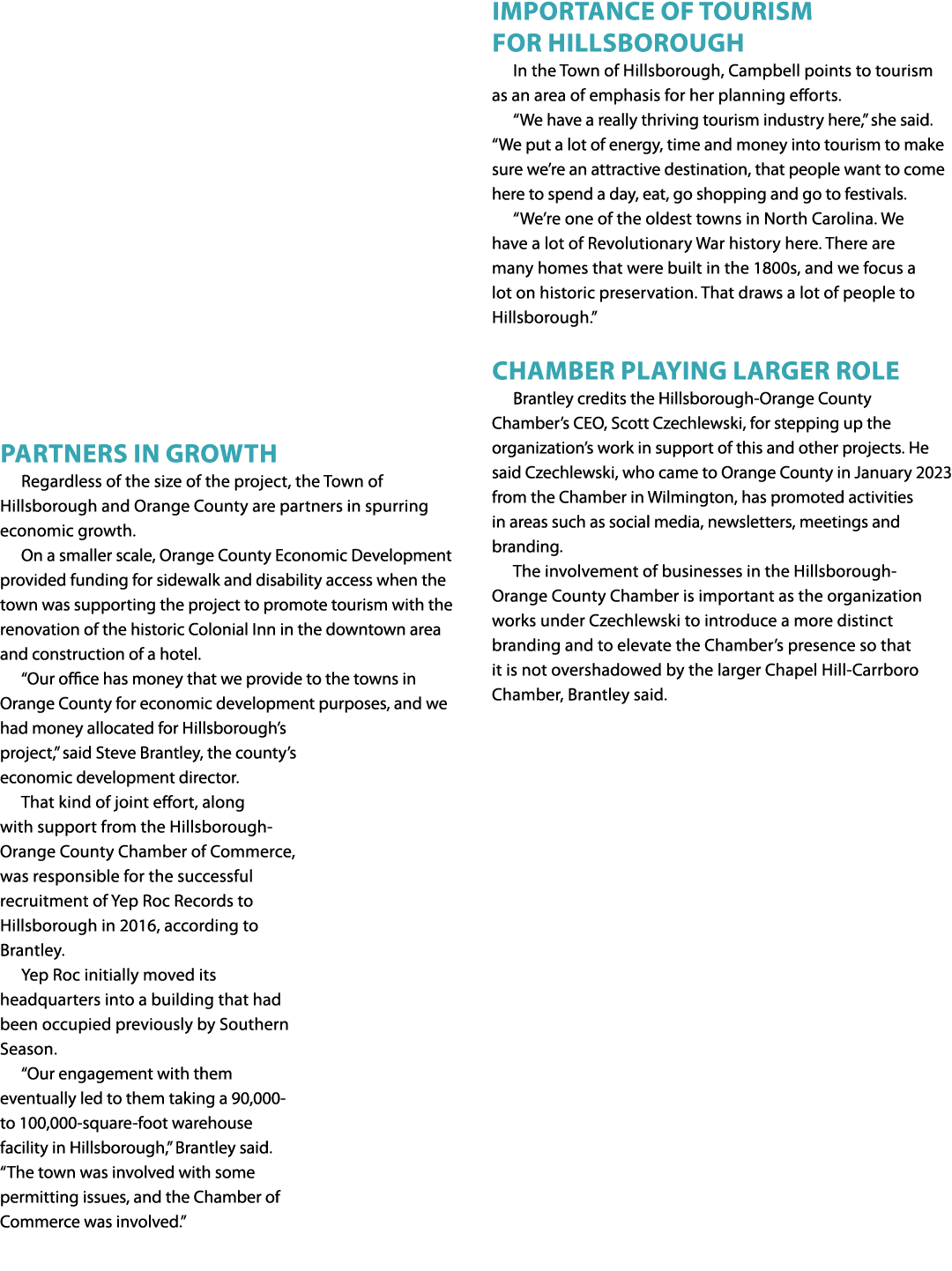 Partners in Growth Regardless of the size of the project, the Town of Hillsborough and Orange County are partners in ...