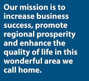 Our mission is to increase business success, promote regional prosperity and enhance the quality of life in this wond...