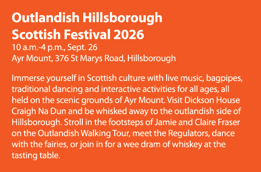 Outlandish Hillsborough Scottish Festival 2026 10 a.m. 4 p.m., Sept. 26 Ayr Mount, 376 St Marys Road, Hillsborough Im...