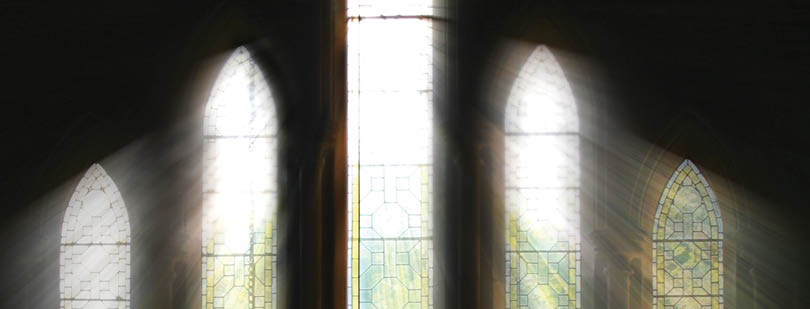 Atmospheric capture, Nature comes inside as the Sun bursts through Rural Church's window and falls on cross