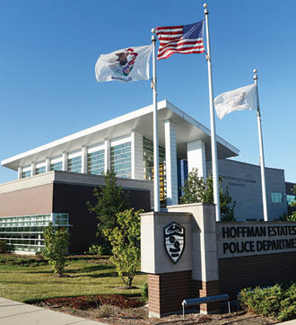 Joe Lewnard/jlewnard@dailyherald.com Exterior of the Hoffman Estates Police Dept., for the Hoffman Estates Chamber of Commerce guide.