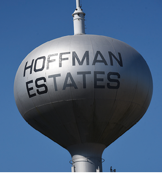 Joe Lewnard/jlewnard@dailyherald.com Water tower at 3990 Huntington Blvd., for the Hoffman Estates Chamber of Commerce guide.