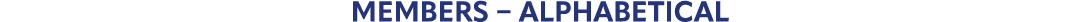 Members – Alphabetical