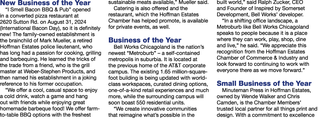 New Business of the Year “I Smell Bacon BBQ & Pub” opened in a converted pizza restaurant at 2620 Sutton Rd. on Augus...
