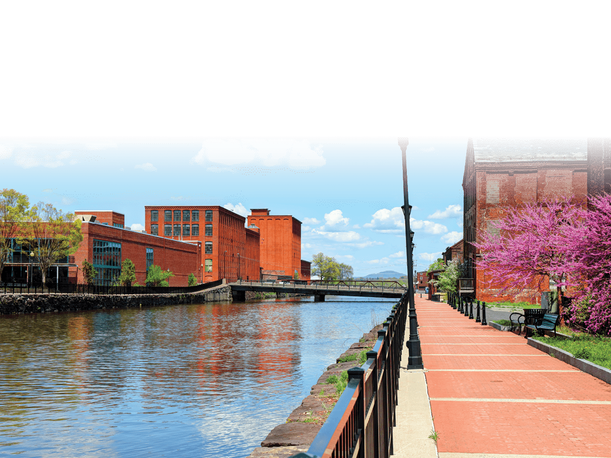 The Holyoke Canalwalk is a pedestrian walkway and promenade along the City of Holyoke's historic canals.