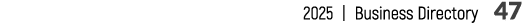 2025 | Business Directory 47
