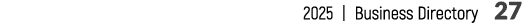 2025 | Business Directory 27