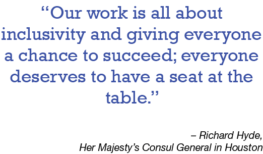  Our work is all about inclusivity and giving everyone a chance to succeed; everyone deserves to have a seat at the t   