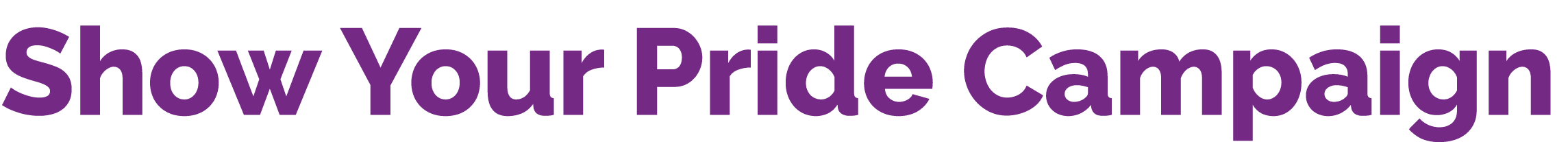 Show Your Pride Campaign