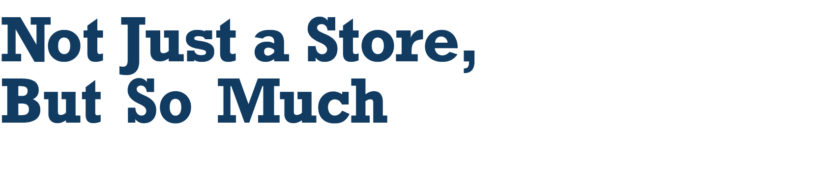 Not Just a Store, But So Much 