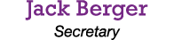 Jack Berger Secretary