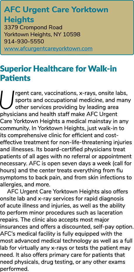   Superior Healthcare for Walk-in Patients Urgent care, vaccinations, x-rays, onsite labs, sports and occupational me   