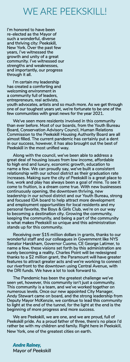 We are Peekskill   I m honored to have been re-elected as the Mayor of such a wonderful, diverse and thriving city: P   