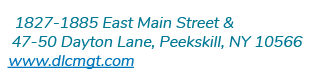 1827-1885 East Main Street & 47-50 Dayton Lane, Peekskill, NY 10566 www dlcmgt com