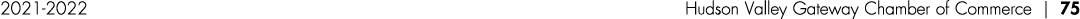 2021-2022 Hudson Valley Gateway Chamber of Commerce   75