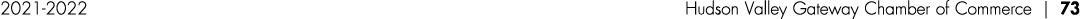 2021-2022 Hudson Valley Gateway Chamber of Commerce   73