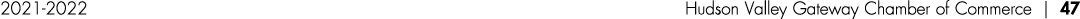 2021-2022 Hudson Valley Gateway Chamber of Commerce   47