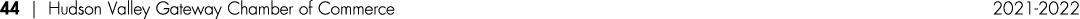 44   Hudson Valley Gateway Chamber of Commerce 2021-2022