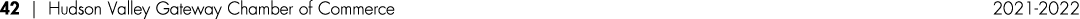 42   Hudson Valley Gateway Chamber of Commerce 2021-2022