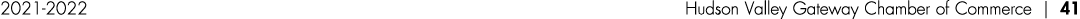 2021-2022 Hudson Valley Gateway Chamber of Commerce   41