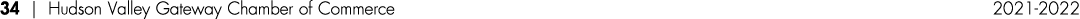 34   Hudson Valley Gateway Chamber of Commerce 2021-2022
