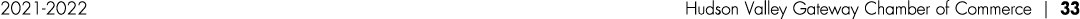 2021-2022 Hudson Valley Gateway Chamber of Commerce   33