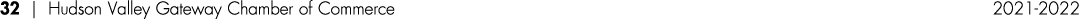 32   Hudson Valley Gateway Chamber of Commerce 2021-2022