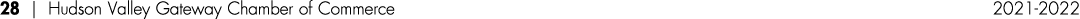 28   Hudson Valley Gateway Chamber of Commerce 2021-2022