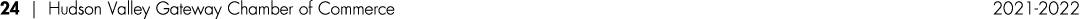 24   Hudson Valley Gateway Chamber of Commerce 2021-2022
