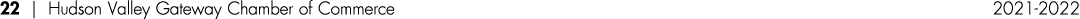 22   Hudson Valley Gateway Chamber of Commerce 2021-2022
