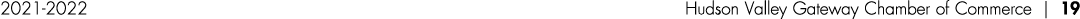 2021-2022 Hudson Valley Gateway Chamber of Commerce   19