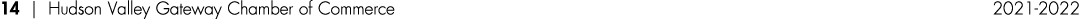 14   Hudson Valley Gateway Chamber of Commerce 2021-2022