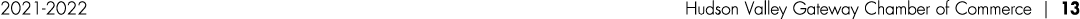 2021-2022 Hudson Valley Gateway Chamber of Commerce   13