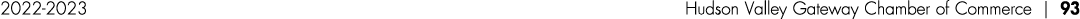 2022 2023 Hudson Valley Gateway Chamber of Commerce | 93