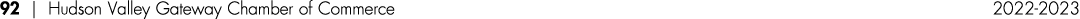 92 | Hudson Valley Gateway Chamber of Commerce 2022 2023