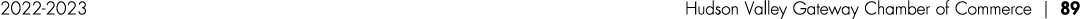 2022 2023 Hudson Valley Gateway Chamber of Commerce | 89