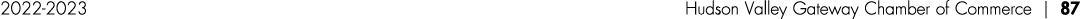 2022 2023 Hudson Valley Gateway Chamber of Commerce | 87