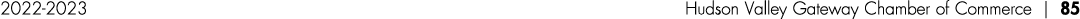 2022 2023 Hudson Valley Gateway Chamber of Commerce | 85