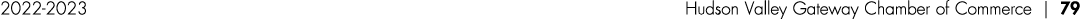 2022 2023 Hudson Valley Gateway Chamber of Commerce | 79