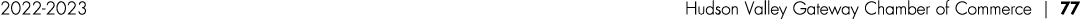 2022 2023 Hudson Valley Gateway Chamber of Commerce | 77