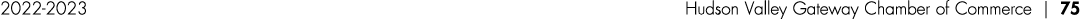 2022 2023 Hudson Valley Gateway Chamber of Commerce | 75