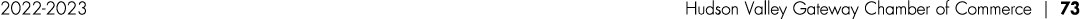 2022 2023 Hudson Valley Gateway Chamber of Commerce | 73