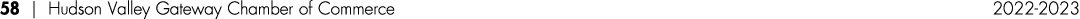 58 | Hudson Valley Gateway Chamber of Commerce 2022 2023