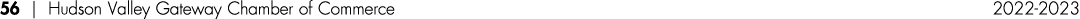 56 | Hudson Valley Gateway Chamber of Commerce 2022 2023