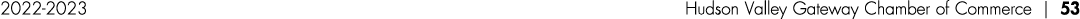 2022 2023 Hudson Valley Gateway Chamber of Commerce | 53