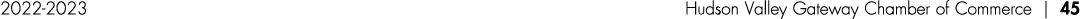 2022 2023 Hudson Valley Gateway Chamber of Commerce | 45
