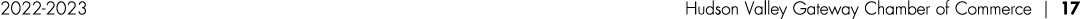 2022 2023 Hudson Valley Gateway Chamber of Commerce | 17