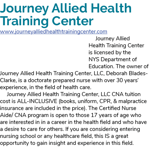 Journey Allied Health Training Center www.journeyalliedhealthtrainingcenter.com Journey Allied Health Training Center...